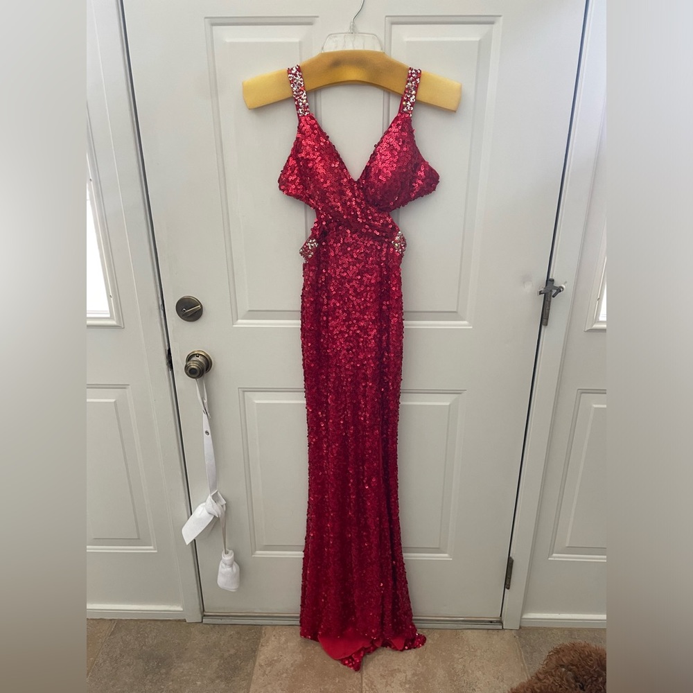 Prom dress -red sequin